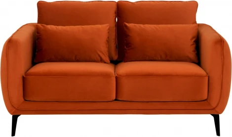 Диван Amsterdam двухместный ОГОГО (арт.342508), (Ткань/Оранжевый)