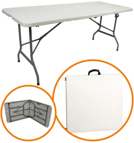 Стол-книжка Сатурн пластиковый разборный белый