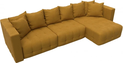 Диван угловой Лига-052 НПБ Лонг угол универсальный Лига Диванов (Велюр) арт.128830