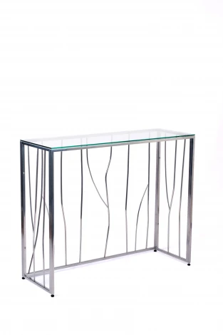 Консольный стол AllConsoles 1021-CS clear серебряный