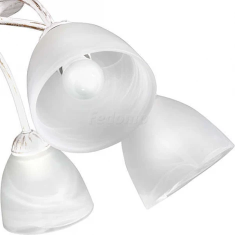 Люстра потолочная Day&Night, 6 плафонов, белый с золотом