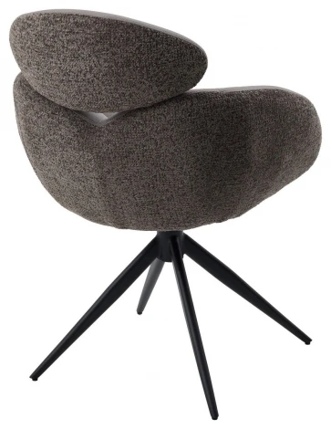 Стул ГУННАР (GUNNAR) 360 град, цвет СЕРЫЙ VEGA-88 / MIAMI-459, ткань / ЧЕРНЫЙ каркас, ®DISAUR M-City 64849