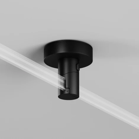 Крепление потолочное с вводом питания Flexity Maytoni Accessories for tracks Flexity TRA200C-B-11B (48V)