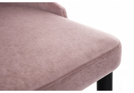Стул Woodville на металлокаркасе Kora light purple / black 15094