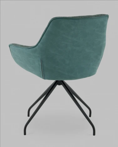 Кресло вращающееся Кимберли рогожка/замша зеленый Stool Group арт.УТ000041752