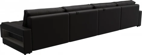Диван п-образный с полками Лига-053 НПБ Лонг Лига Диванов (Экокожа) арт.128988