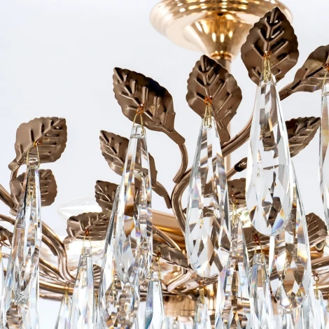 Подвесная люстра хрустальная Modelux MODELUX ML.6747.7 GD