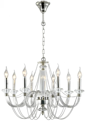Подвесная люстра Newport 12700 12708/C (220V, на цепи, подсвечник, свеча)