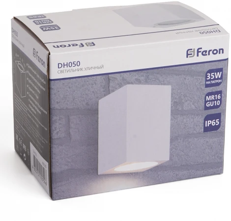 Архитектурная подсветка Feron Бостон 48326 DH050,на стену, GU10 белый (220V, IP65)