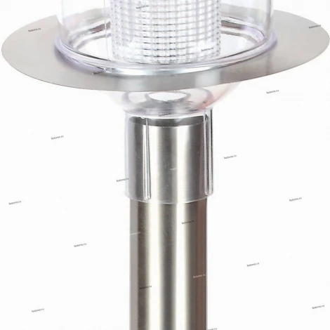 Светильник грунтовый уличный светодиодный на солнечных батареях Horoz Venus, 1 плафон, никель с прозрачным