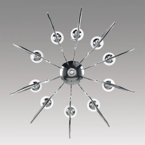 Подвесная люстра Lumion Laoka 8032/10 хром, металл/хрусталь Е14 10*40W 220V (подвески, на цепи, подсвечник, свеча)