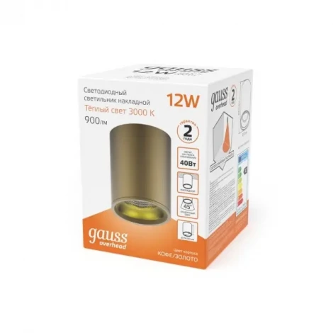 Накладной точечный светильник Gauss HD001 (LED, 220V, круглые)