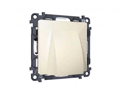 Комплект вывода кабеля с фиксатором встраиваемый (бежевый глянец) Ambrella Volt QUANT MA315810