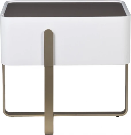 Тумбочка светлая с металл. каркасом 58*40*55см Garda Decor арт.77IP-20863