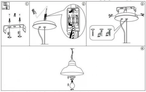 Подвесной светильник Ideal Lux Bistro BISTRO' SP1 PLATE TRASPARENTE