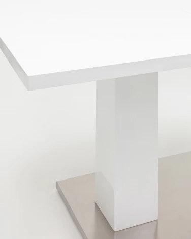 Стол обеденный Stool Group Сиэтл раскладной 140-180*90 глянцевый белый УТ000002658