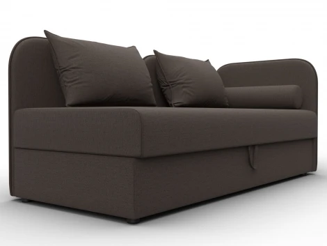 Тахта Лига-094 НПБ (ДСП,ЛДСП,Фанера/Пластик/Рогожка/Коричневый) Лига Диванов 132526