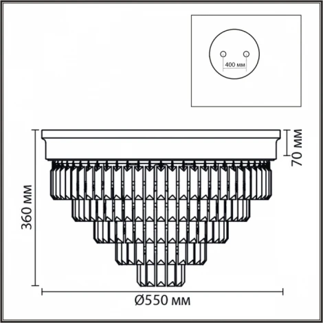Потолочная люстра Lumion Zaha 5257/8C латунь/хрусталь металл/прозрачный Е14 8*40W 220V (круглые)