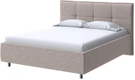 PROxSON Кровать Lino без основания (Ткань: Велюр Gratta 2 Латте) 160x190