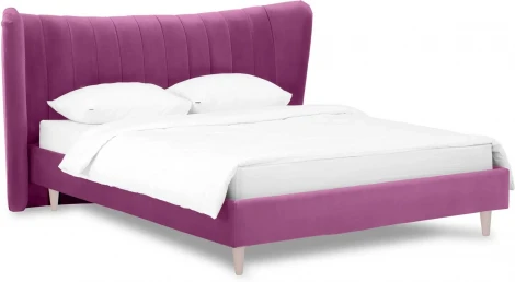 Кровать Queen II Agata L ОГОГО (арт.574772), (Ткань/Оранжевый)