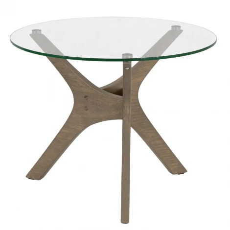 Стол журнальный Рилле 446 шимо/стекло прозрачное Mebelik 009470