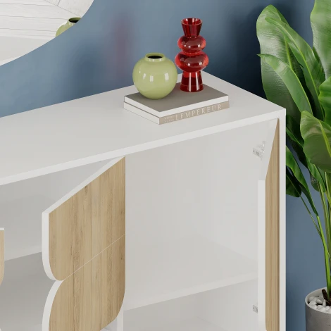 Комод SPARK CONSOLE (ЛДСП/Белый) LEVE