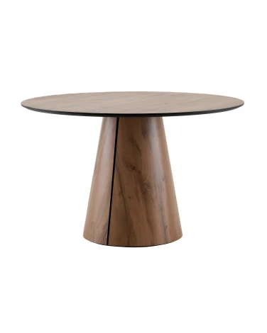 Стол круглый Стивенсон D120 столешница HPL дуб вотан Stool Group арт.УТ000041625