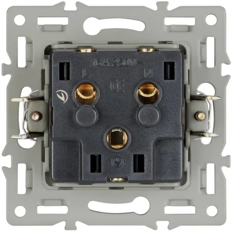 Механизм электрической розетки SCT-GP-MEU-PL-WH (250V, 16A) (Arlight) 043739