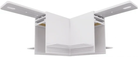 Угол-соединитель L-образный для встраиваемого магнитного шинопровода Donolux Magic track L corner DLM01W Sp