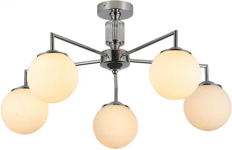 Потолочная люстра на штанге ILLUMICO IL0064-5C-79 CR (220V, шар)