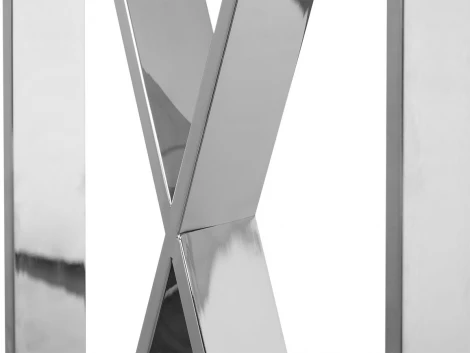 Консольный стол Garda Decor 47ED-CST008/80 (Серебро/Серебро,Прозрачный)