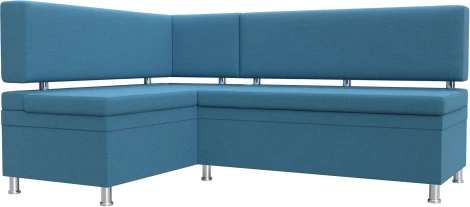 Диван кухонный угловой Стайл левый угол (Голубой/Рогожка) Лига Диванов арт.123236L