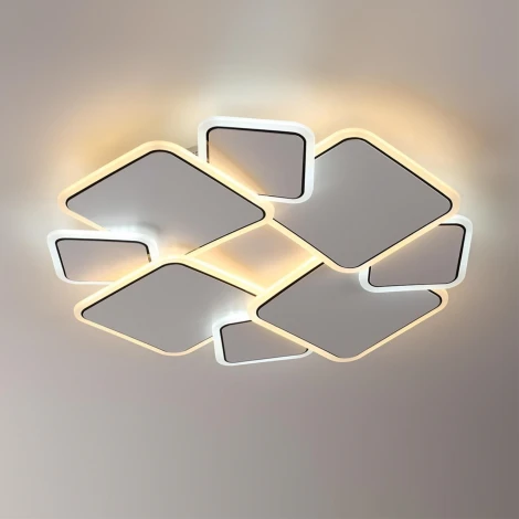 Потолочный светильник круглый светодиодный Lumion Bridge 8013/90CL белый, хром/белый металл/акрилл LED 90W 220V 3000-6000K (круглые)