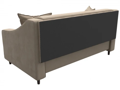 Диван прямой Лига-071 (ЛДСП,Брус,Фанера/Дерево/Велюр/Бежевый) Лига Диванов 129763