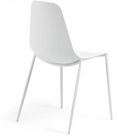 Обеденный стул La Forma (ex Julia Grup) Whatts (Белый/ Полипропилен,Металл,Пластик,Сталь)