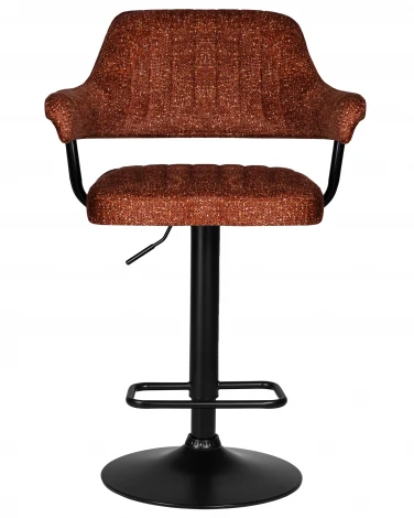 Набор 2 шт стул барный DOBRIN CHARLY BLACK (терракотовый твид (LEO56))