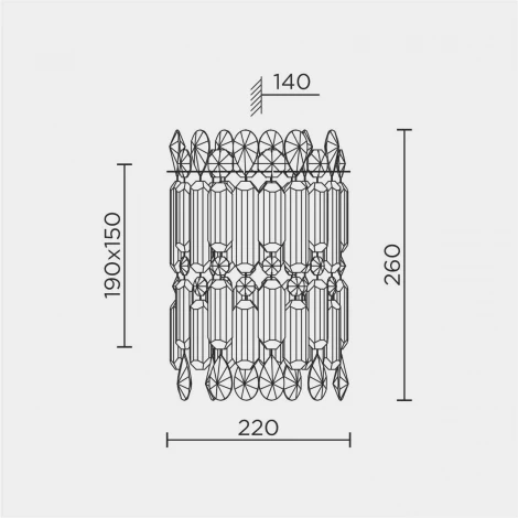 Бра хрустальное Modelux ML.837.02 CR