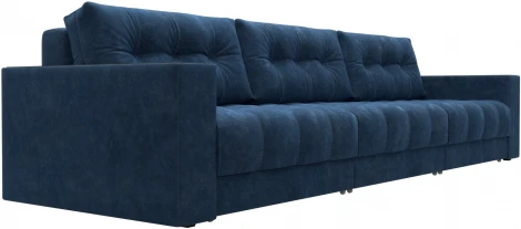 Диван прямой с декором Лига-049 НПБ Лонг Лига Диванов (Велюр) арт.128430