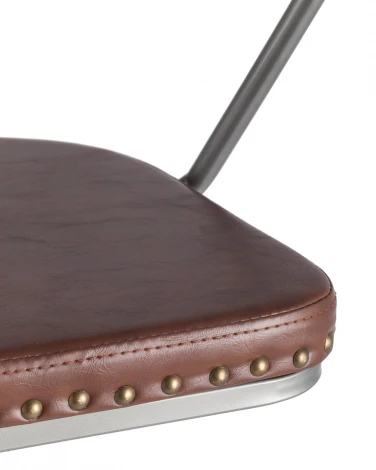 Стул барный TOLIX ARMS SOFT Серебристый