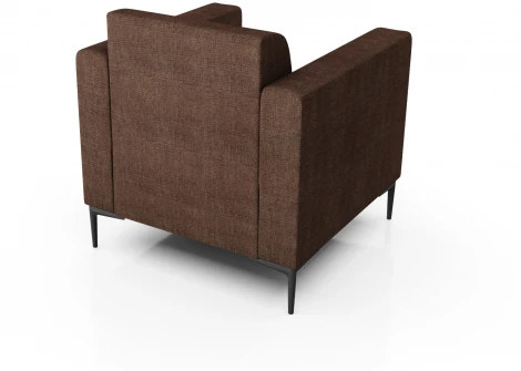 Кресло Arsko Ник темно-коричневая рогожка