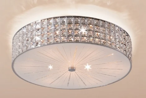 Потолочный светильник круглый Citilux Портал CL324181 (220V, хрусталь K9)