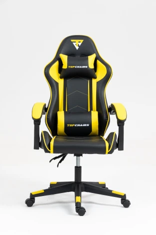 Кресло спортивное TopChairs Shadow черно-желтый арт.УТ000039464