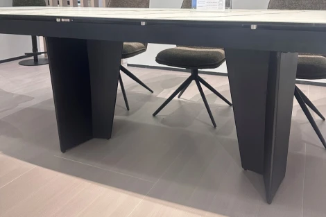 Стол MIKKEL 200 TL-188, испанская керамика / черный каркас, ®DISAUR (арт.626М05809)