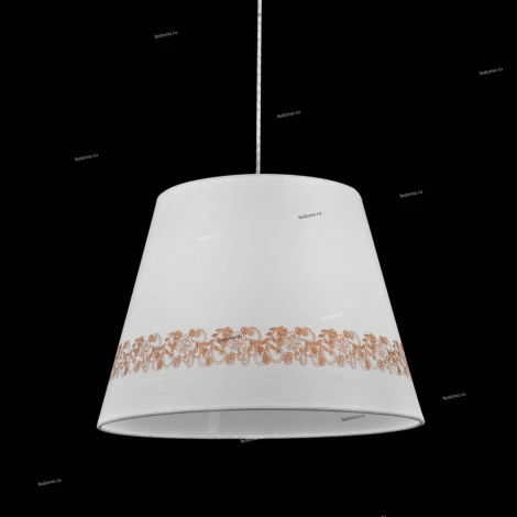 Подвес Natali Kovaltseva Biarritz, 1 плафон, бронза с белым и коричневым