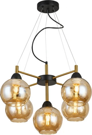 Подвесная люстра Imex MD.9056-5-P-BK+COP