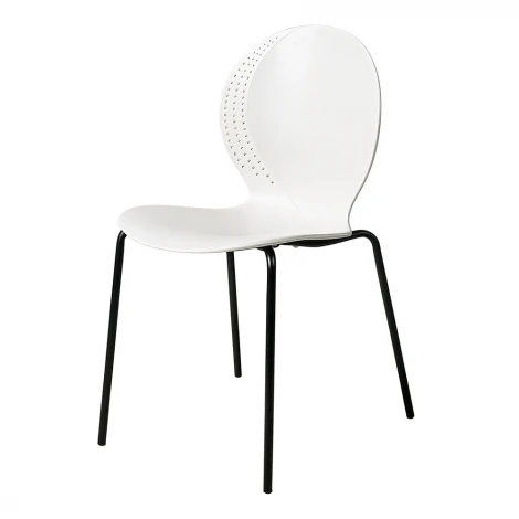 Стул Wave белый с черными ножками FR 1064