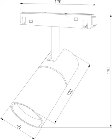 Трековый светильник магнитный Slim Magnetic 85012/01 (LED, 48V)