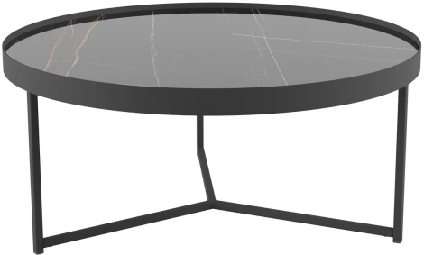 Стол журнальный Калифорния Ориндж Сахара нуар/Черный матовый от фабрики Калифорния