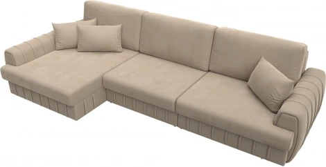 Диван угловой Лига-057 НПБ Лонг угол левый Лига Диванов (Велюр) арт.129297L