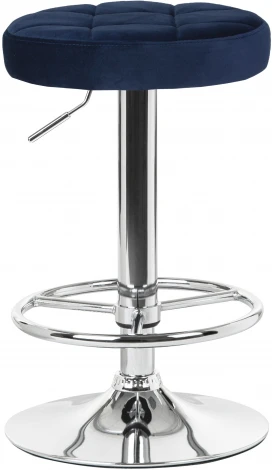 Табурет барный BRUNO (синий велюр (MJ9-117))